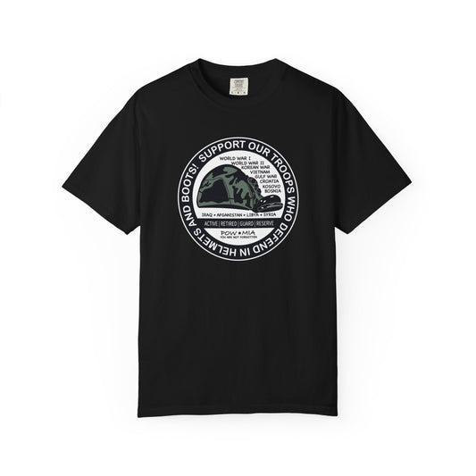 Troop Support Garment-Dyed T-shirt | Military Soldier Tribute Tee