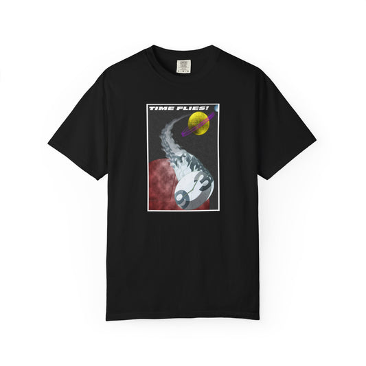 Cosmic Mindset T-Shirt - Unisex Garment-Dyed Tee, Retro Space Graphic Tee, Gift for Sci-Fi Lovers, Casual Wear, Unique T-Shirt